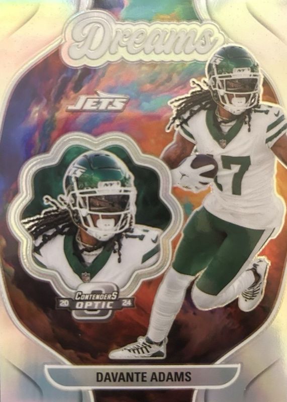 Davante Adams 2024 Contenders Optic #D-DAS Dreams /(SSP) RAW