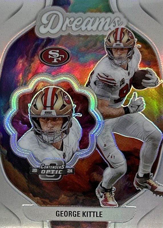 George Kittle 2024 Contenders Optic #D-GKE Dreams /(SSP) RAW