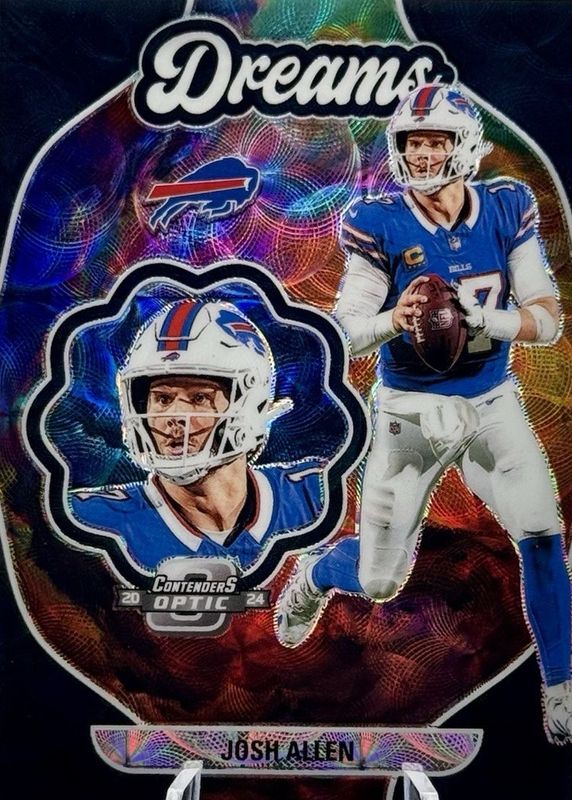Josh Allen 2024 Contenders Optic #D-JAN Dreams - Black Scope /25 RAW