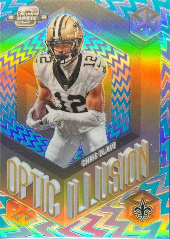 Chris Olave 2024 Contenders Optic #OI-COE Optic Illusion /(SSP) RAW