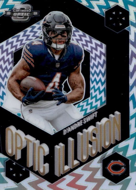 D'Andre Swift 2024 Contenders Optic #OI-DST Optic Illusion /(SSP) RAW