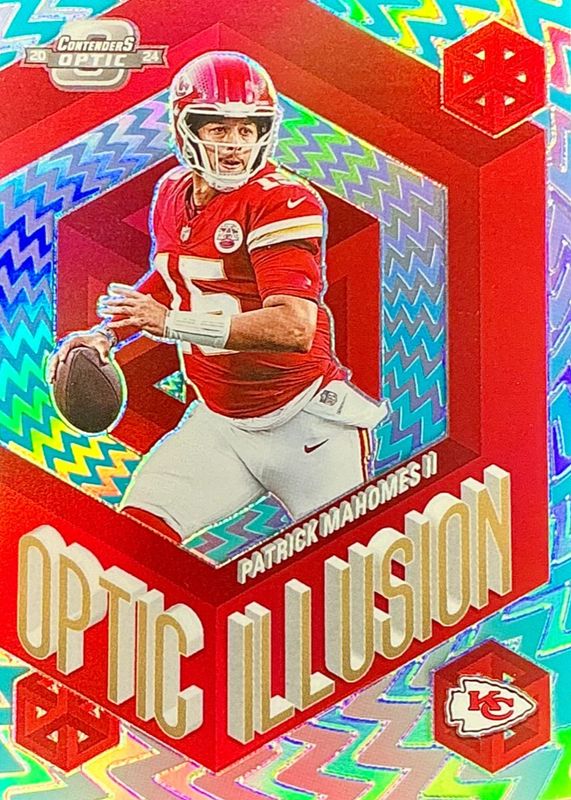Patrick Mahomes II 2024 Contenders Optic #OI-PMS Optic Illusion /(SSP) RAW