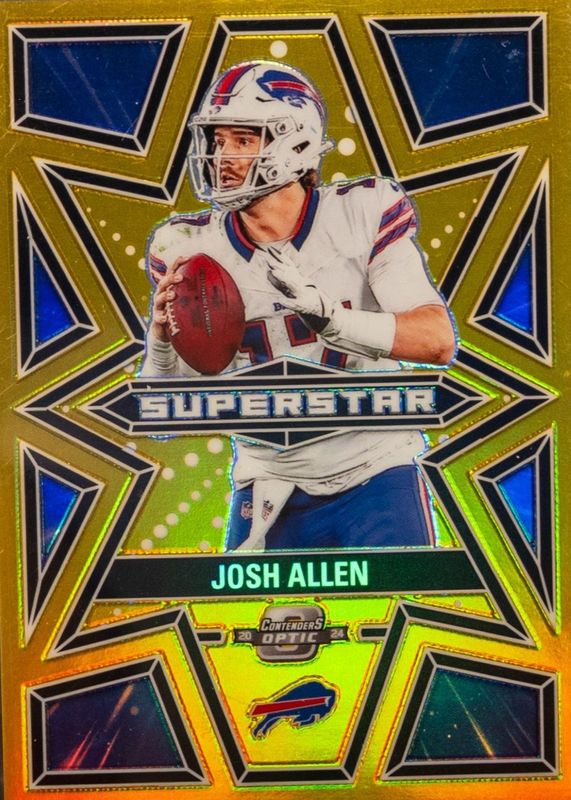 Josh Allen 2024 Contenders Optic #S-JAN Superstars - Gold /10 RAW