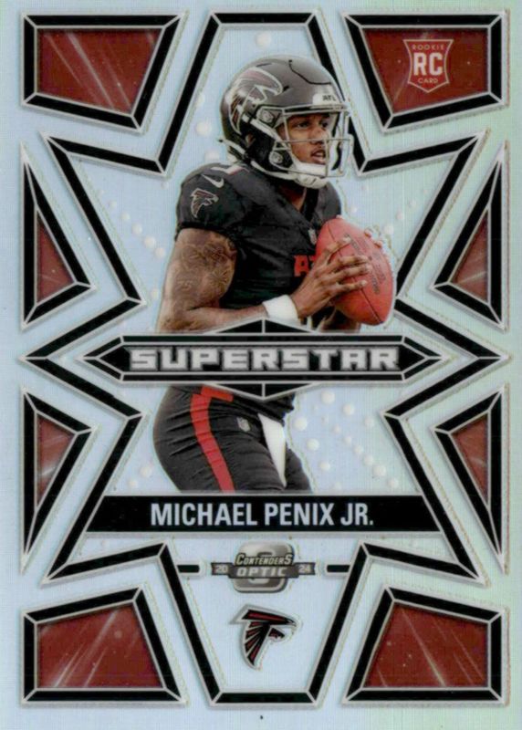 Michael Penix Jr. 2024 Contenders Optic #S-MPJ Superstars /(SSP) Rookie RAW