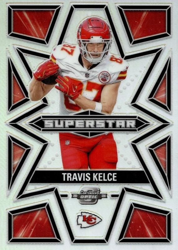 Travis Kelce 2024 Contenders Optic #S-TKE Superstars /(SSP) RAW