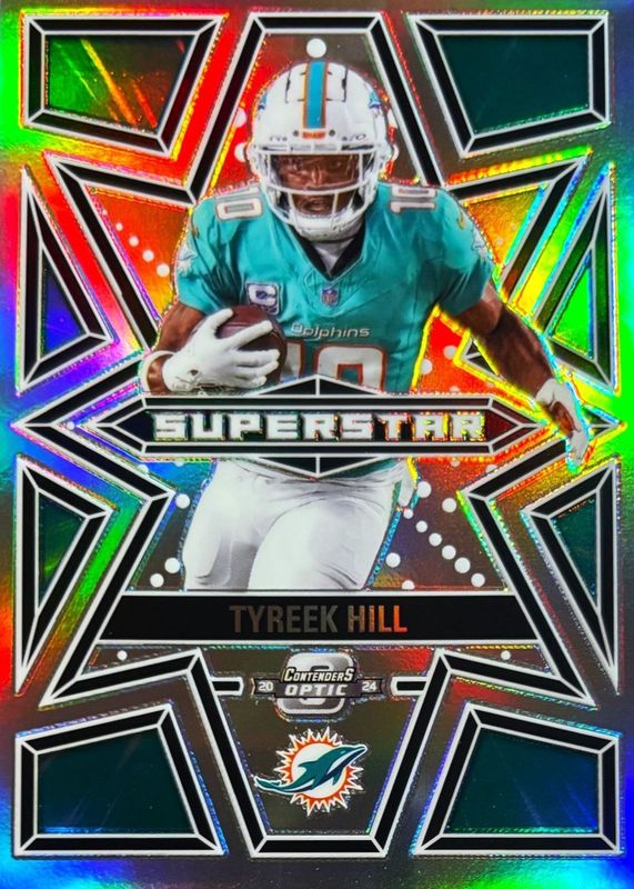 Tyreek Hill 2024 Contenders Optic #S-THL Superstars /(SSP) RAW