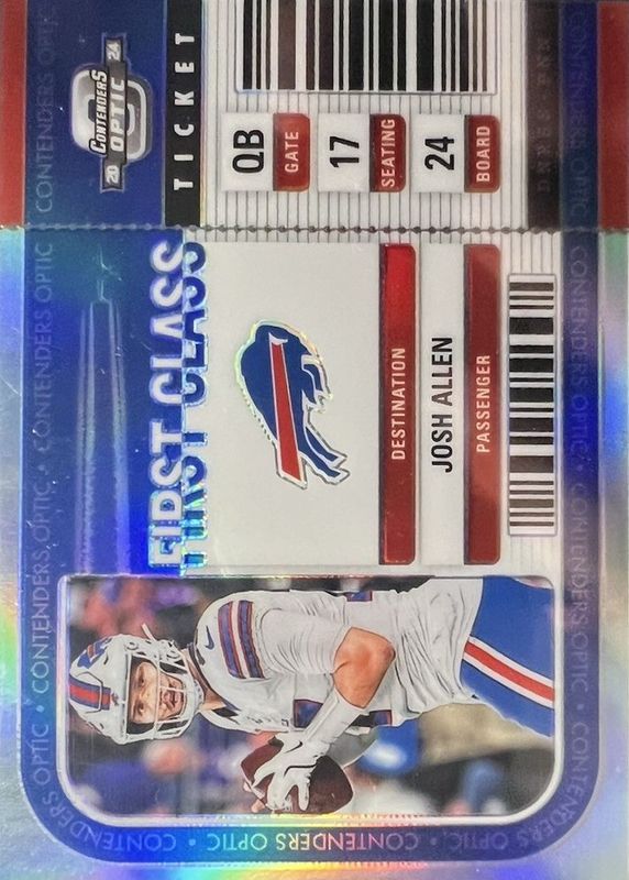 Josh Allen 2024 Contenders Optic #FCT-JAN First Class Ticket /(SSP) RAW