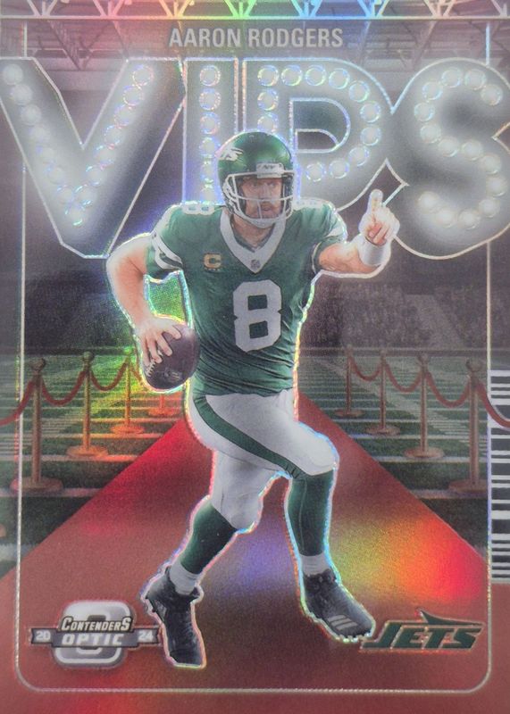 Aaron Rodgers 2024 Contenders Optic #VIP-ARS VIPs /(SSP) RAW