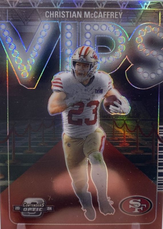 Christian McCaffrey 2024 Contenders Optic #VIP-CMY VIPs /(SSP) RAW