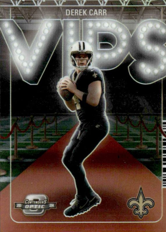 Derek Carr 2024 Contenders Optic #VIP-DCR VIPs /(SSP) RAW
