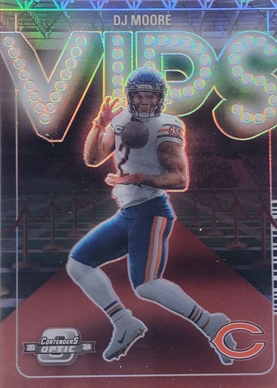 DJ Moore 2024 Contenders Optic #VIP-DJM VIPs /(SSP) BGS 10 PRISTINE