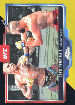 2025 Topps Chrome UFC #2 Black & Gold Refractor /8