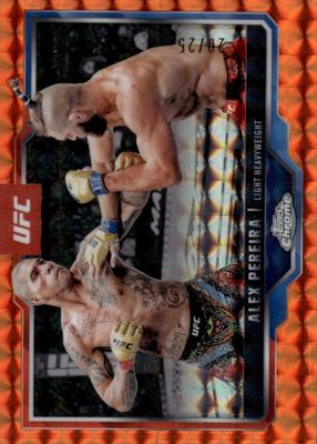 2025 Topps Chrome UFC #2 Orange Geometric Refractor /25