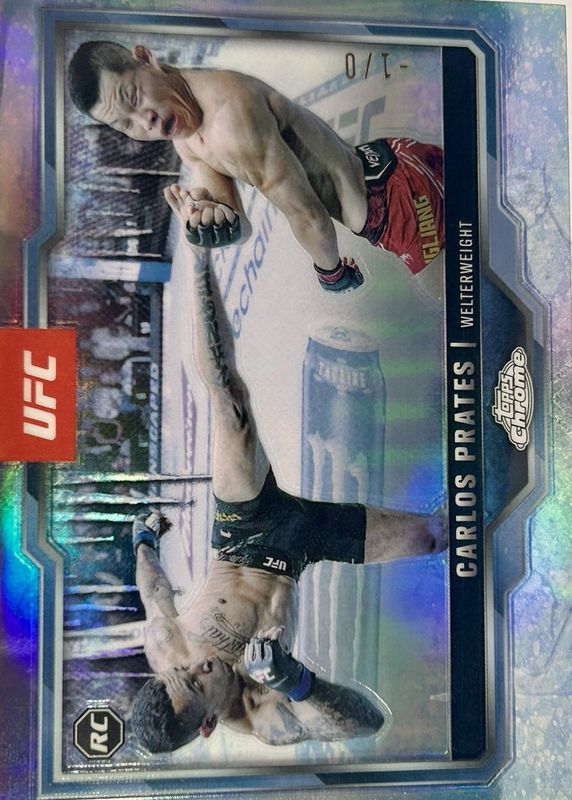 2025 Topps Chrome UFC #40 Frozenfractor /-5
