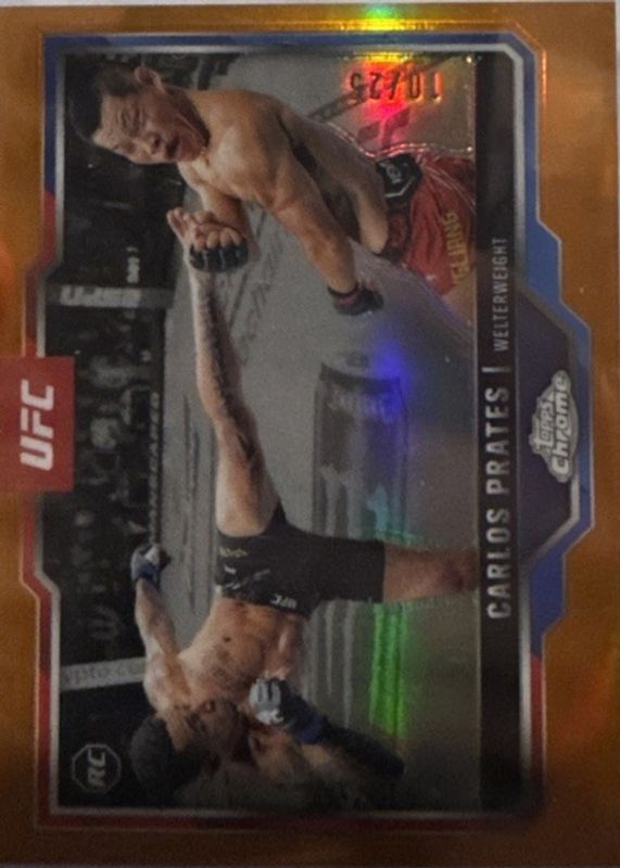 2025 Topps Chrome UFC #40 Orange Refractor /25