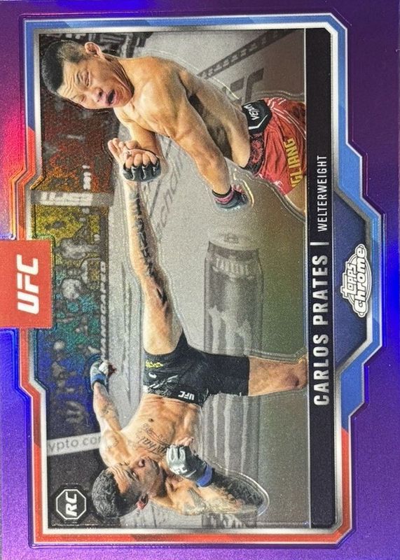 2025 Topps Chrome UFC #40 Purple Refractor