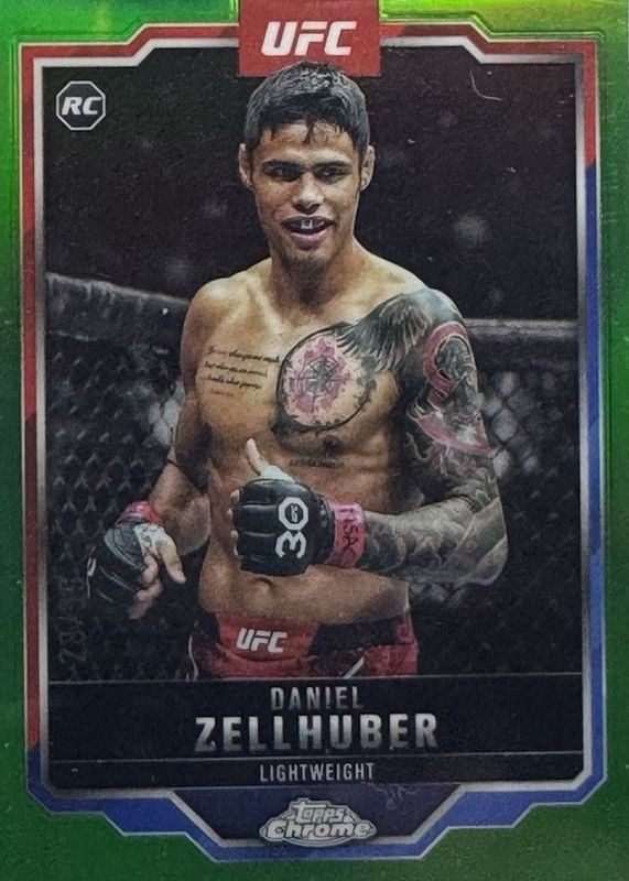 2025 Topps Chrome UFC #189 Green Refractor /99