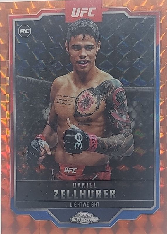 2025 Topps Chrome UFC #189 Orange Geometric Refractor /25