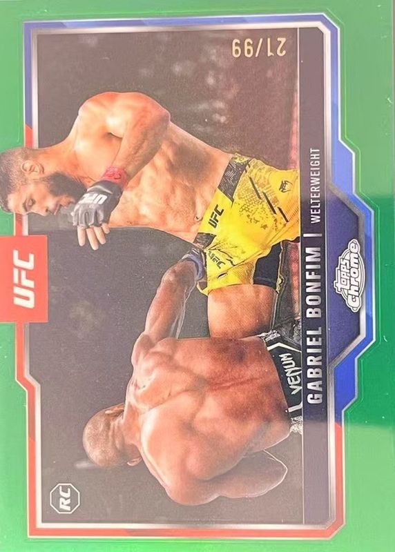 2025 Topps Chrome UFC #26 Green Refractor /99