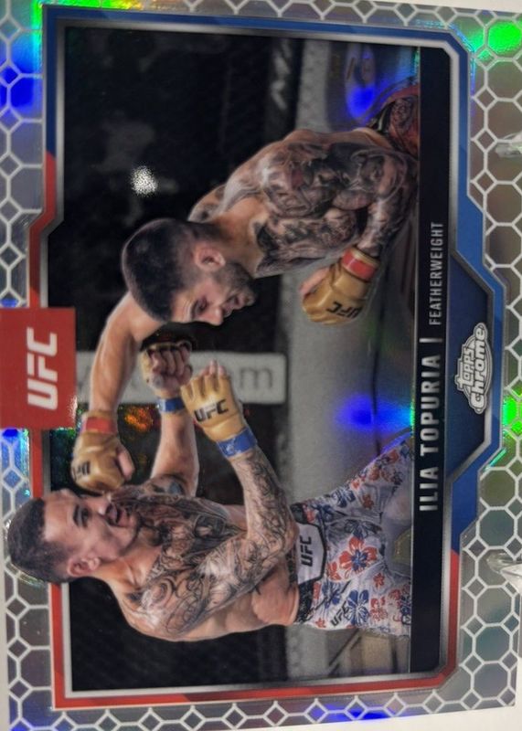 Ilia Topuria 2025 Topps Chrome UFC #43 Octafractor /8 RAW