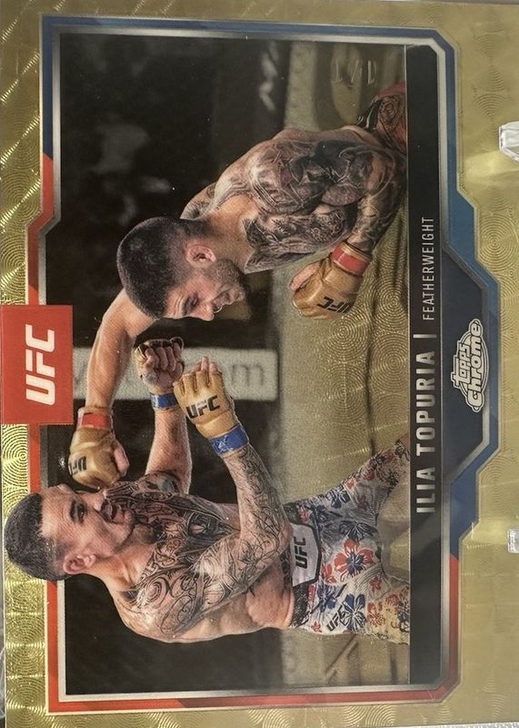 Ilia Topuria 2025 Topps Chrome UFC #43 Superfractor /1 RAW