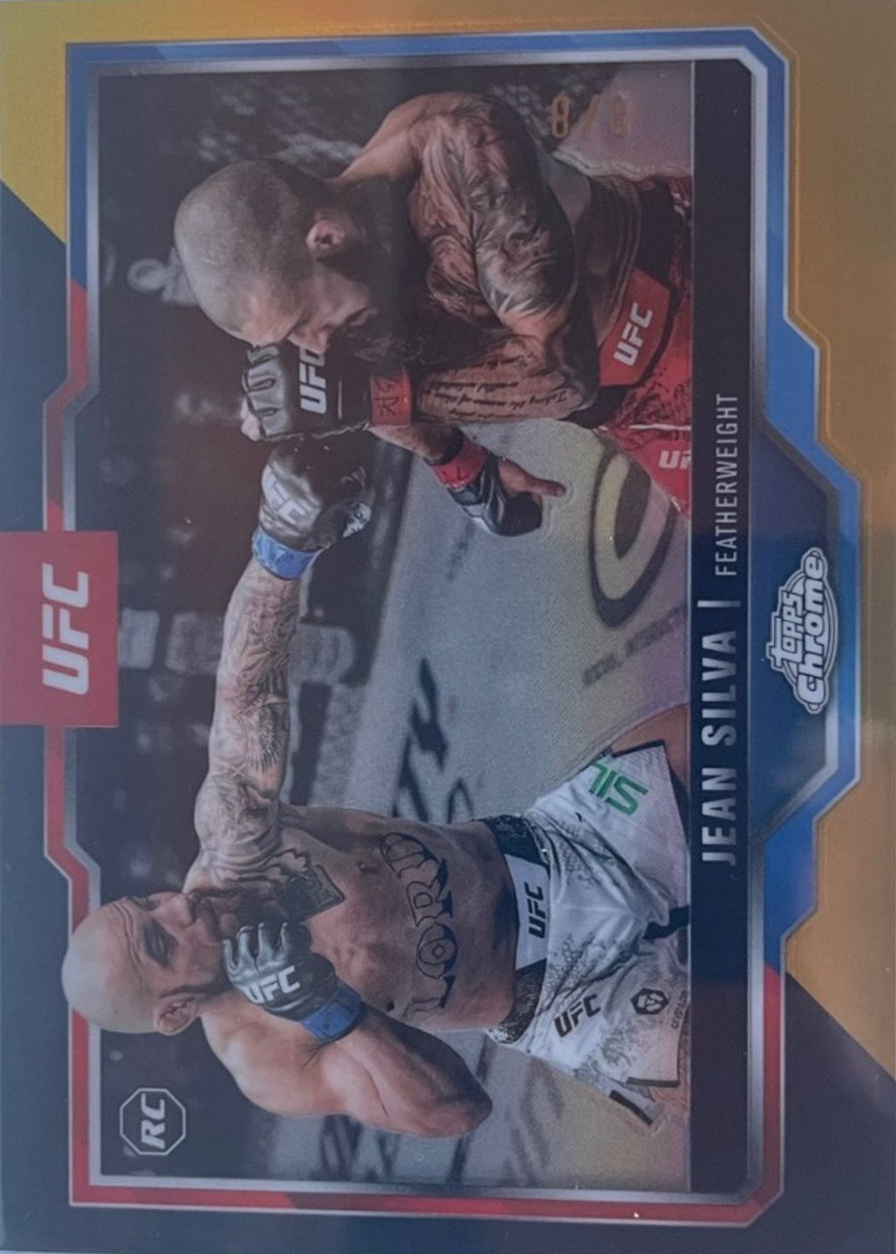 Jean Silva 2025 Topps Chrome UFC #56 Black & Gold Refractor /8 Price ...