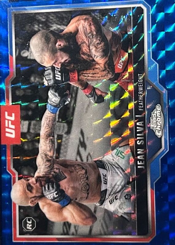 2025 Topps Chrome UFC #56 Blue Geometric Refractor /99