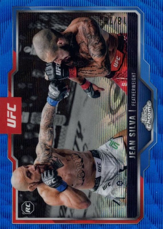 2025 Topps Chrome UFC #56 Blue Wave Refractor /75
