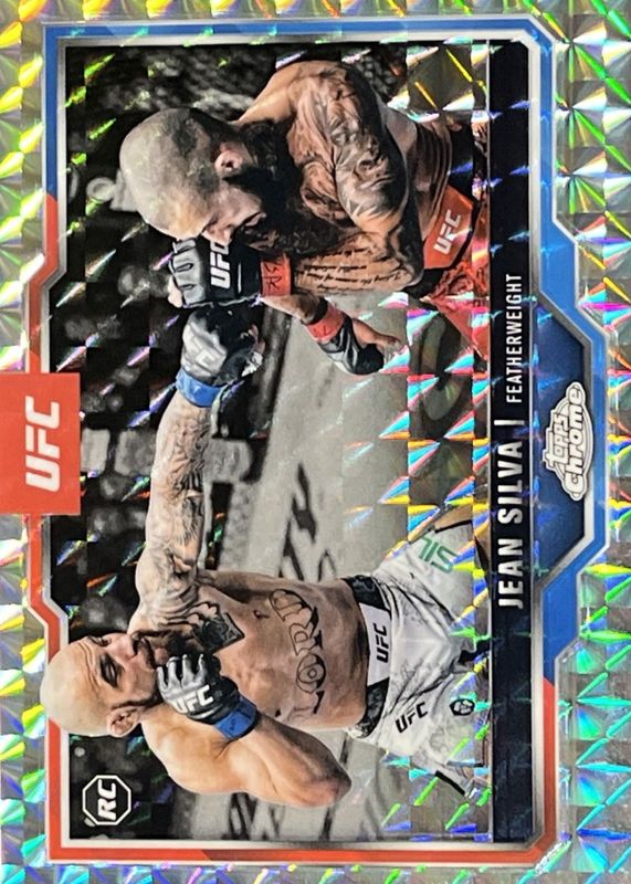 Jean Silva 2025 Topps Chrome UFC #56 Geometric Refractor Rookie RAW