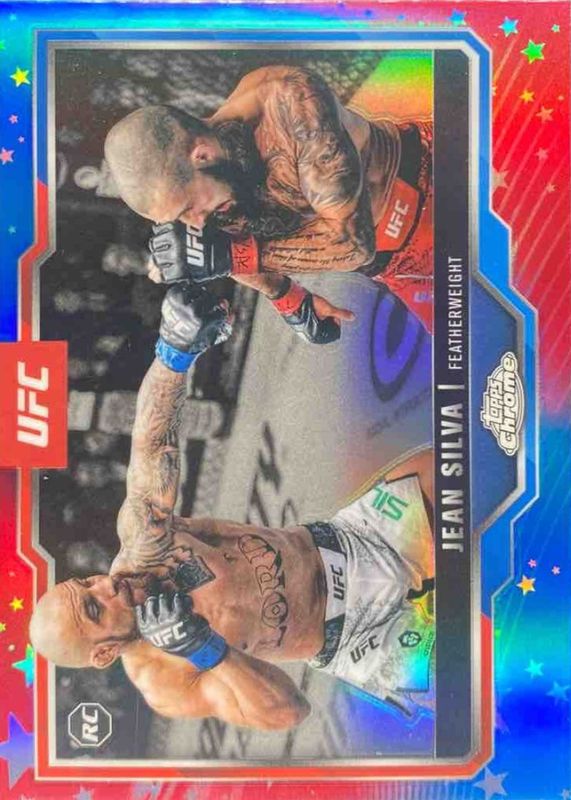 2025 Topps Chrome UFC #56 Red & Blue Refractor