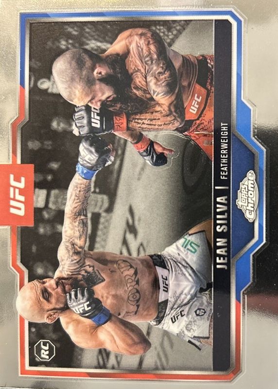 Jean Silva 2025 Topps Chrome UFC #56 Refractor Rookie RAW