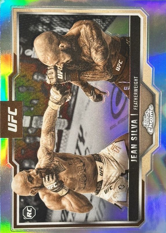Jean Silva 2025 Topps Chrome UFC #56 Sepia Refractor Rookie RAW
