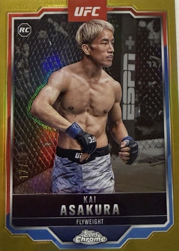 2025 Topps Chrome UFC #161 Gold Refractor /50