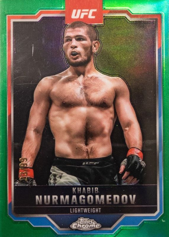 2025 Topps Chrome UFC #36 Green Refractor /99