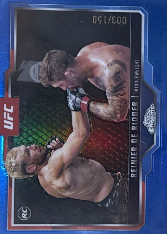2025 Topps Chrome UFC #185 Blue Refractor /150