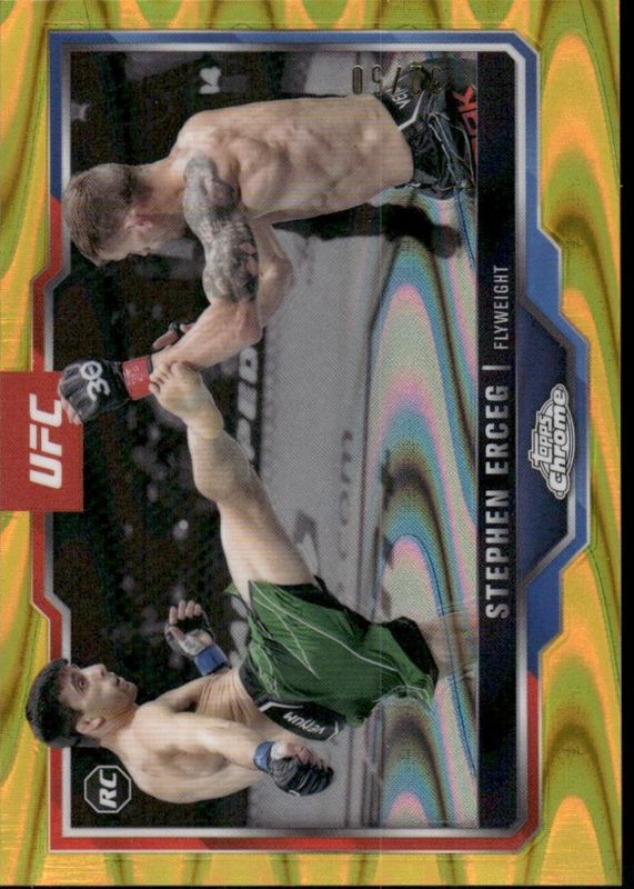 2025 Topps Chrome UFC #63 Gold Refractor /50