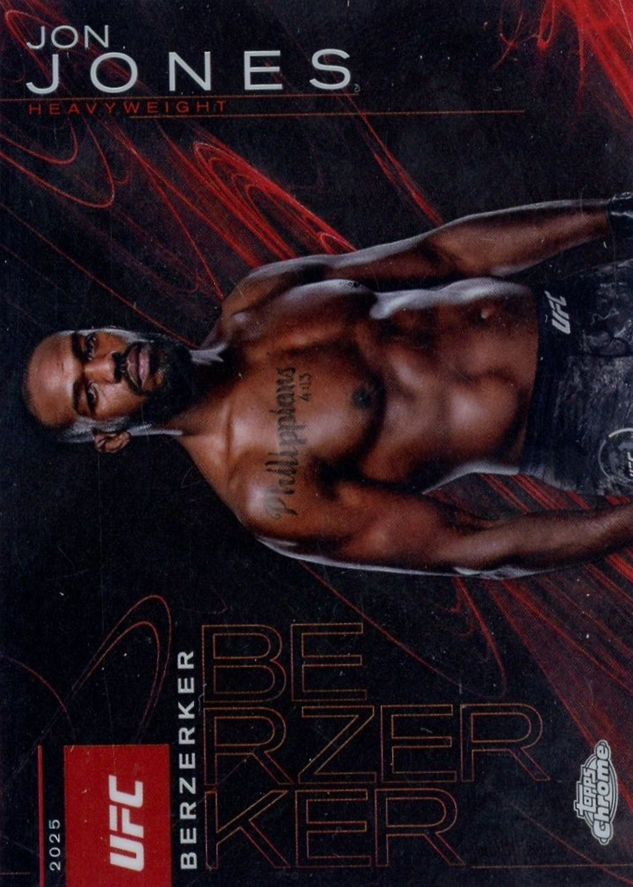 Jon Jones 2025 Topps Chrome UFC #BZK-9 Berzerker /(SSP) Price
