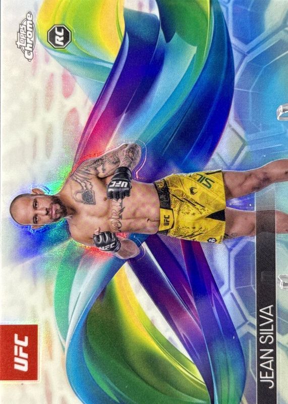 Jean Silva 2025 Topps Chrome UFC #HEL-16 Helix /(SSP) Rookie RAW