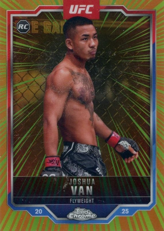 Joshua Van 2025 Topps Chrome UFC #RRS-9 Radiating Rookies /(SSP) RAW