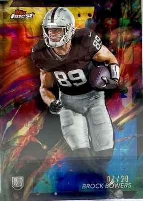 2024 Topps Finest #82 Common - Oil Spill Geometric Refractor /20