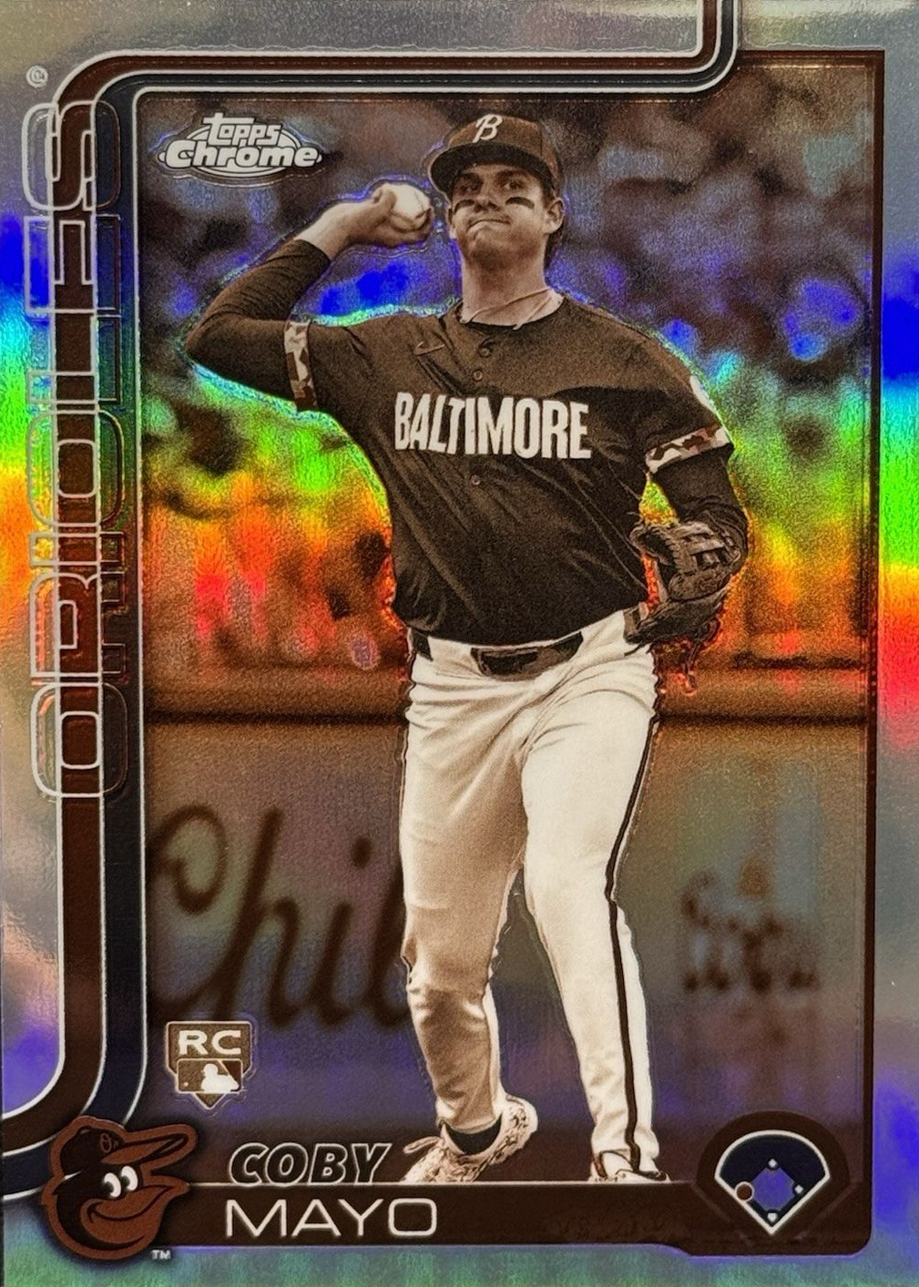 Coby Mayo 2025 Topps Chrome #120 Sepia Refractor Price Guide - Sports ...