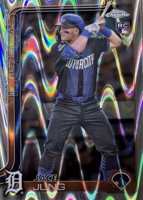 JGバッヂ 2025 Topps Series 1 JACE JUNG RC #80 Blue Foil Rookie