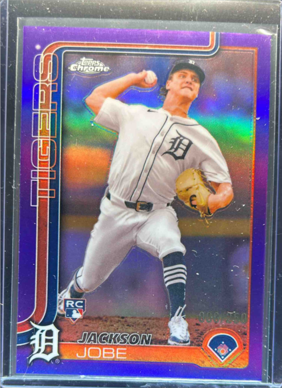 Jackson Jobe 2025 Topps Chrome #249 Purple Refractor /250 Price