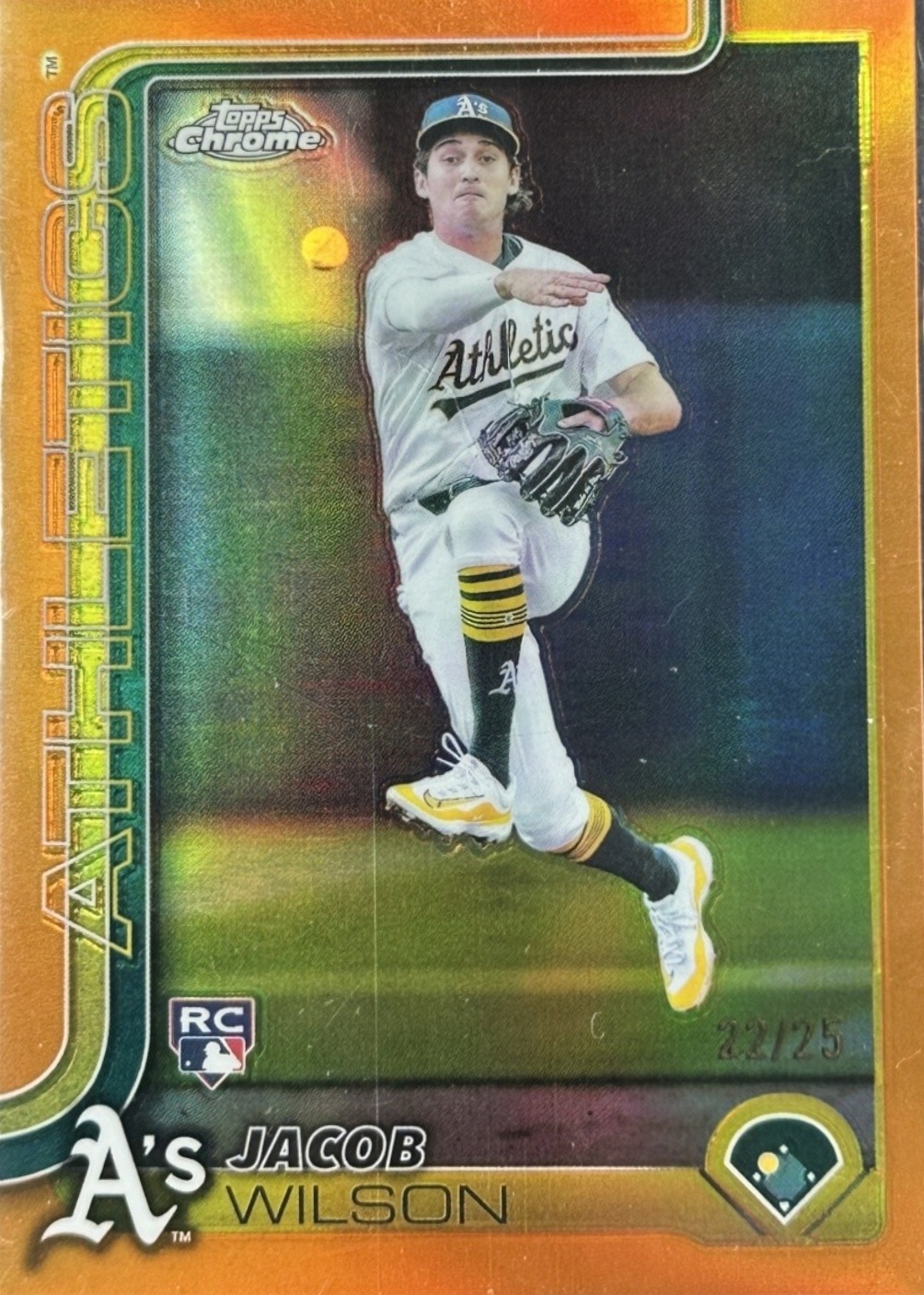 Jacob Wilson 2025 Topps Chrome #96 Orange Refractor /25 Price