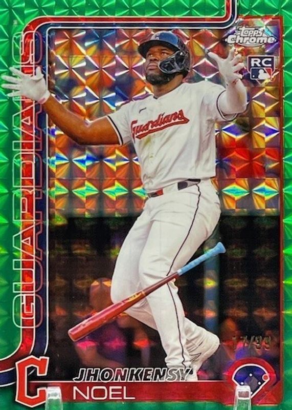 2025 Topps Chrome #291 Green Geometric Refractor /99