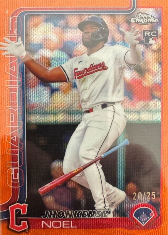 2025 Topps Chrome #291 Orange Wave Refractor /25