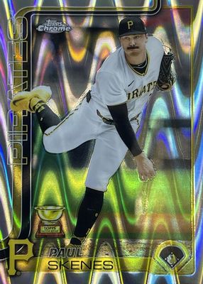 その他 PAUL SKENES Negative Refractor chrome Paul Skenes 2024 Topps Chrome Update #USC27 Rookie Debut