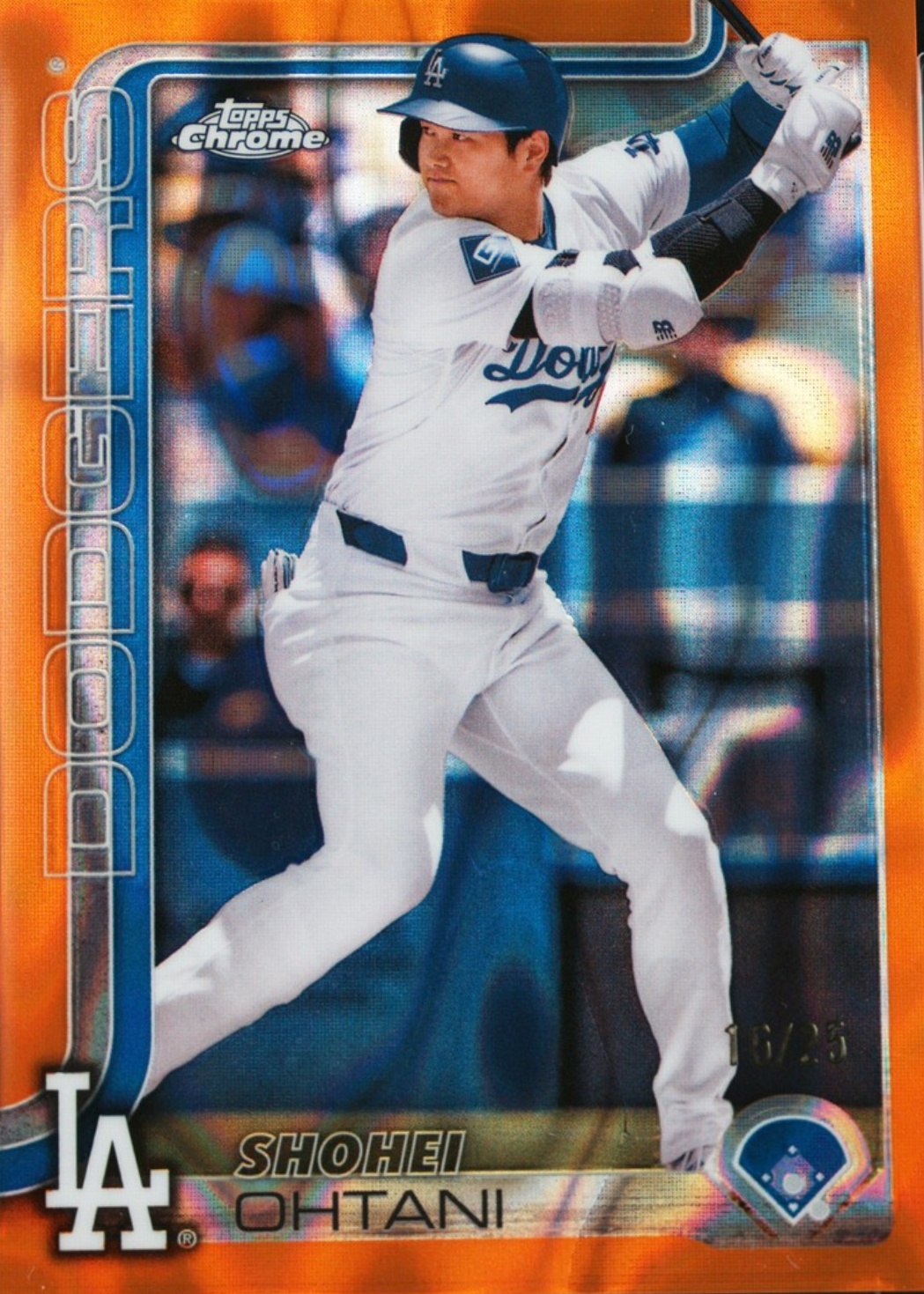 Shohei Ohtani 2025 Topps Chrome #1 Orange Lava Refractor /25 Price