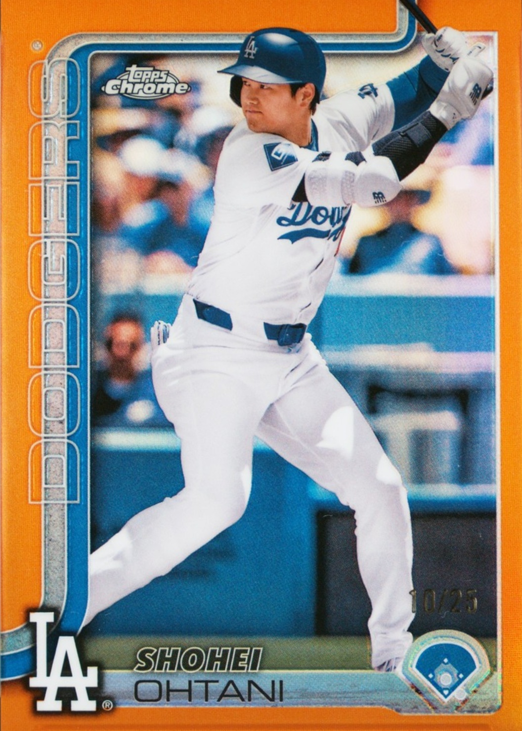 Shohei Ohtani 2025 Topps Chrome #1 Orange Refractor /25 Price