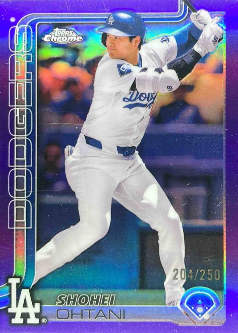 Shohei Ohtani 2025 Topps Chrome #1 Purple Refractor /250 Price